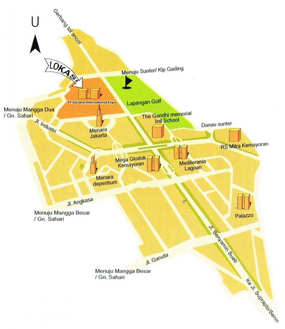 карта пет Джакар мапи 