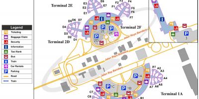 Међународног аеродрома Сукарно-Хатта мапи