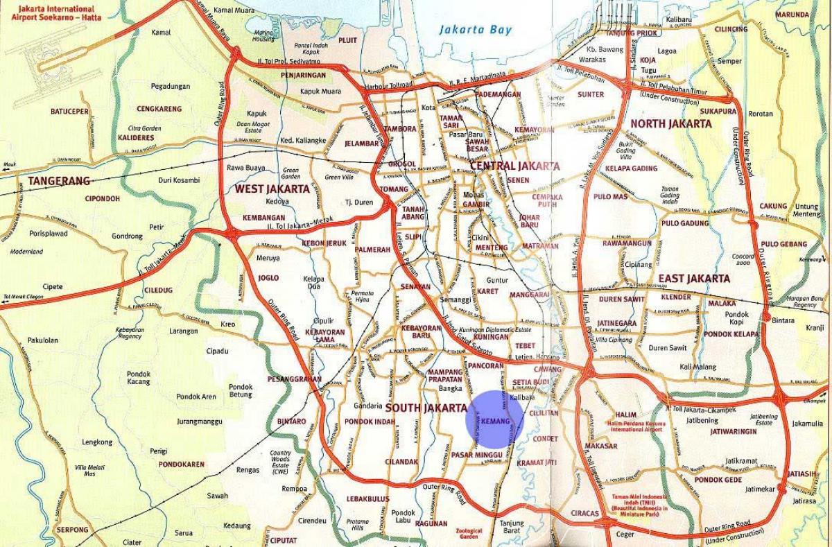 карта Џакарта Џакарта