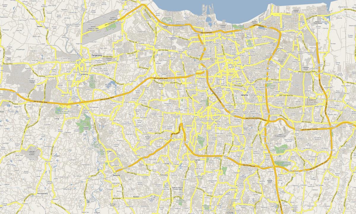 карта Џакарта путу