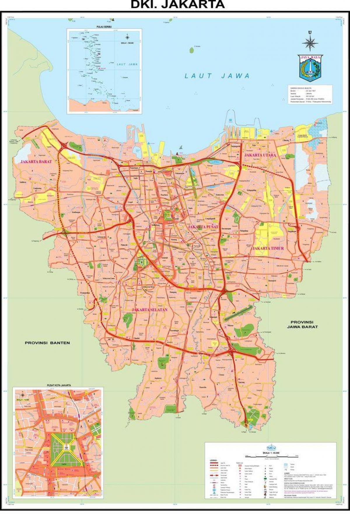 карта Џакарта Стари град