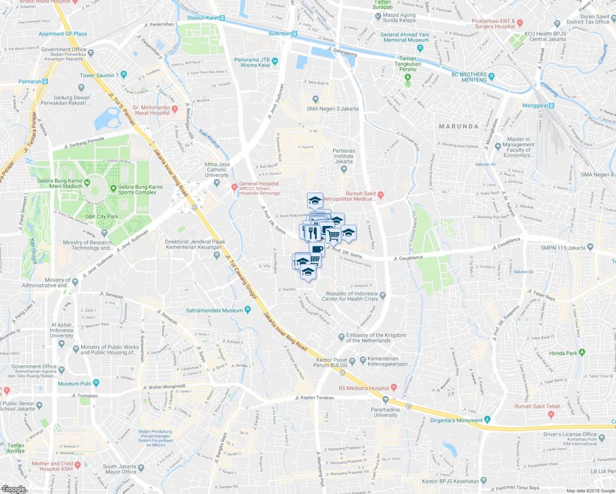 карта Кунинган, Џакарта