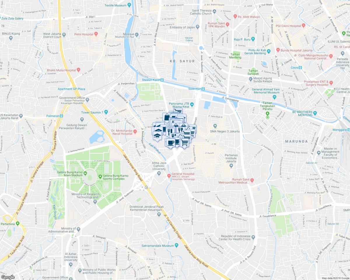 Џакарта Џакарта мапи