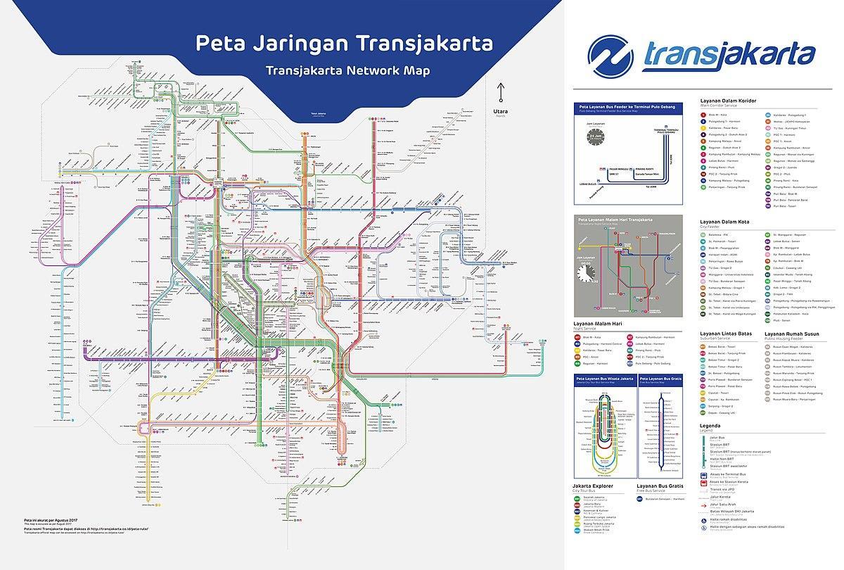 пут трансјакарта мапи