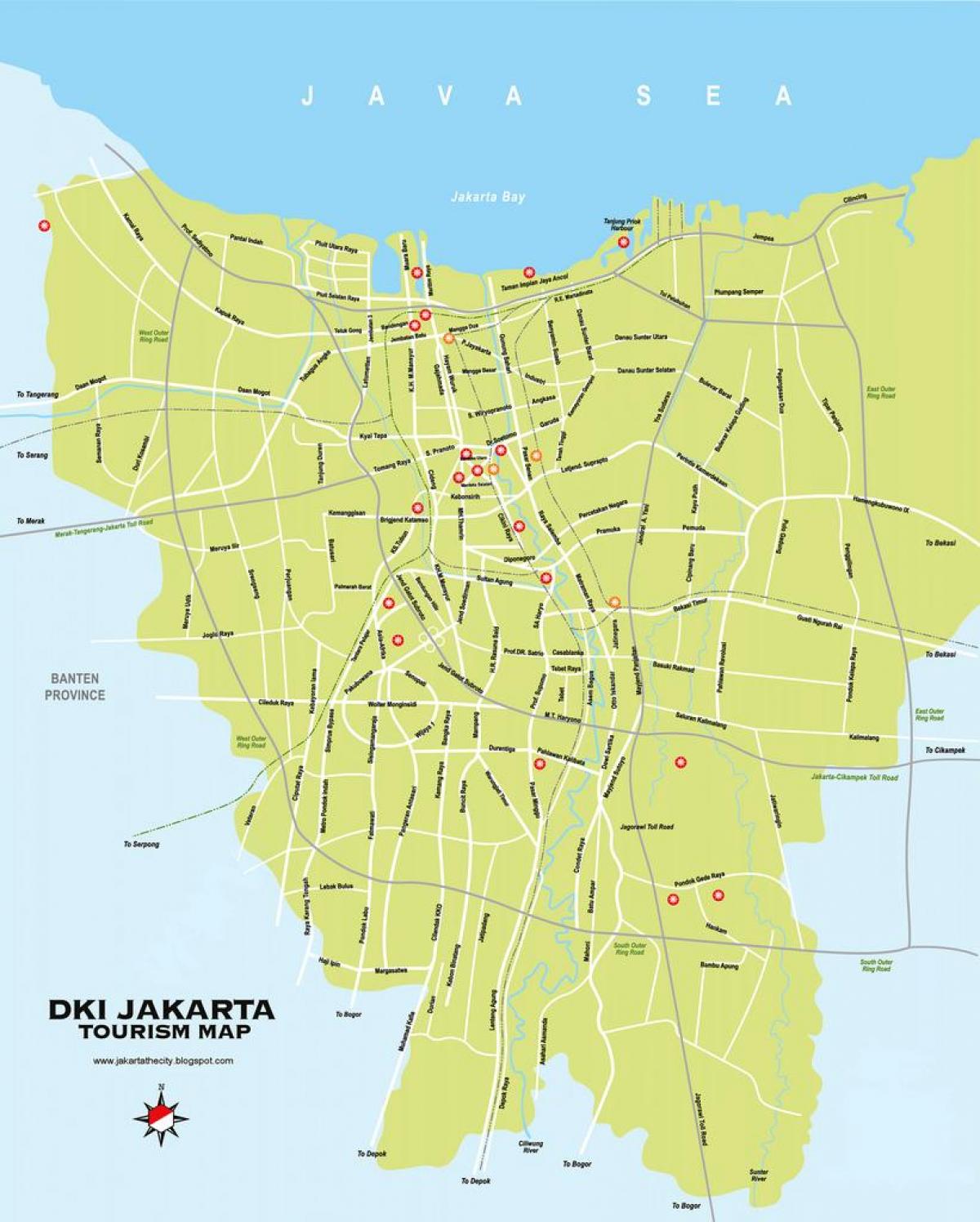 карта гармохи Џакарта