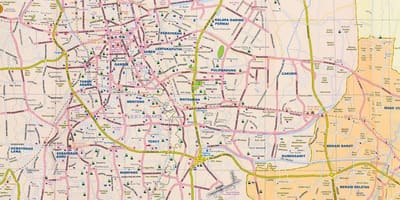 Карта Џакарта улица