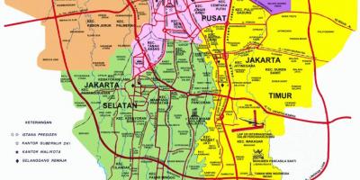 Карта Џакарта атракције