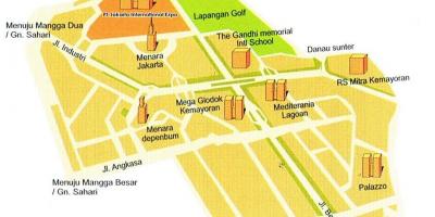 Карта пет Джакар мапи 